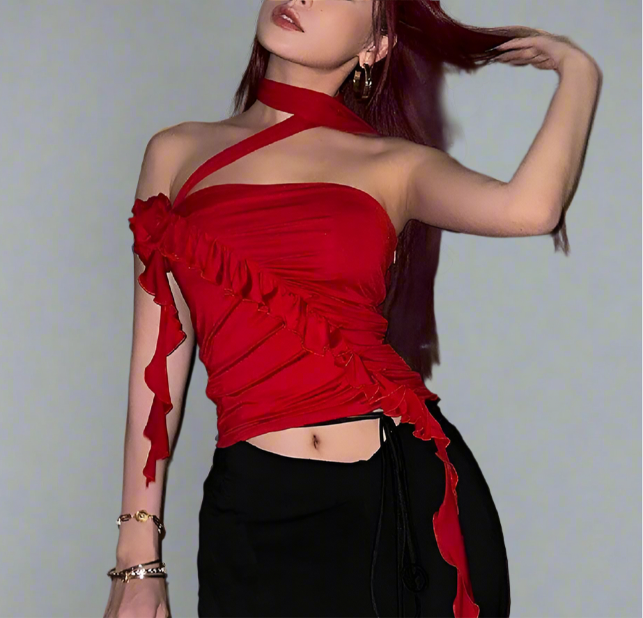 CROP TOP ROSE - Rosalia