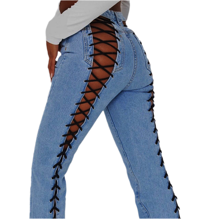 SCHNÜR JEANS - Layla