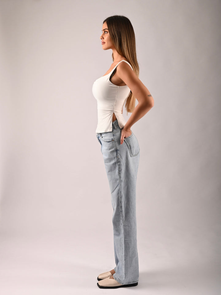 CROP TOP V- AUSSCHNITT - May