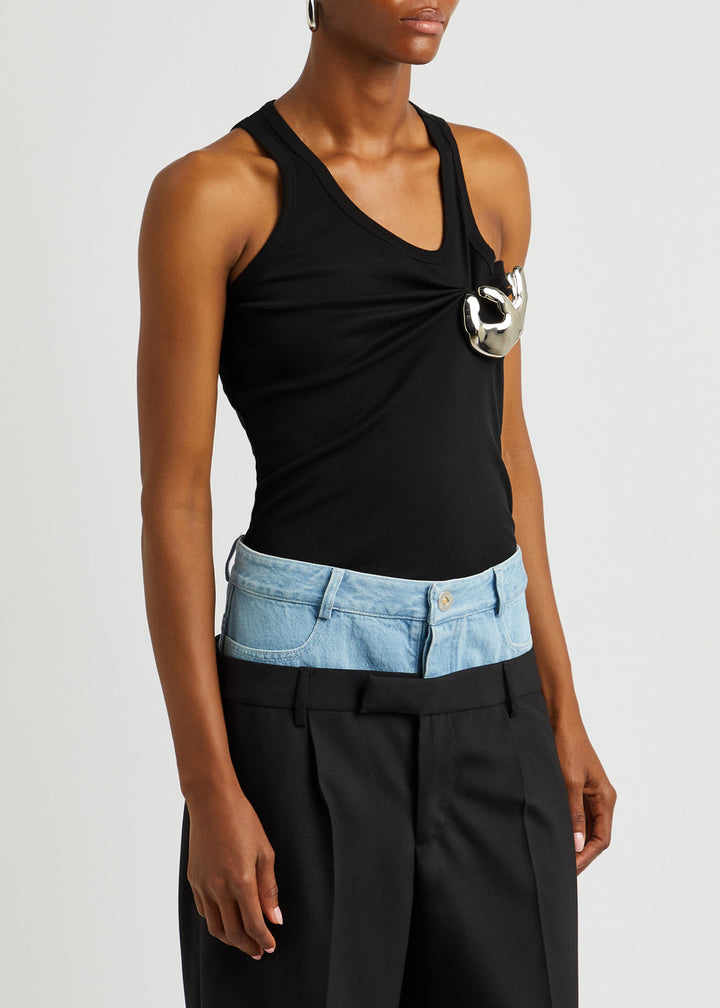 TANKTOP MIT SILBER HAND - Samantha