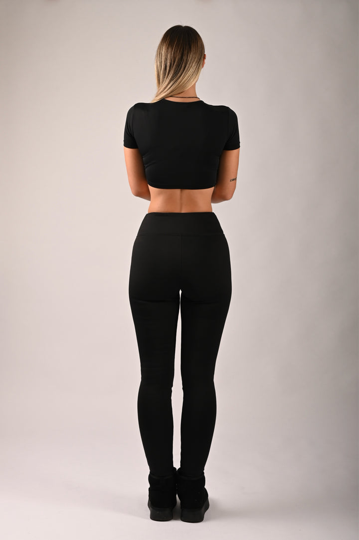 GEFÜTTERTE BAUMWOLLE LEGGINGS - Pouja