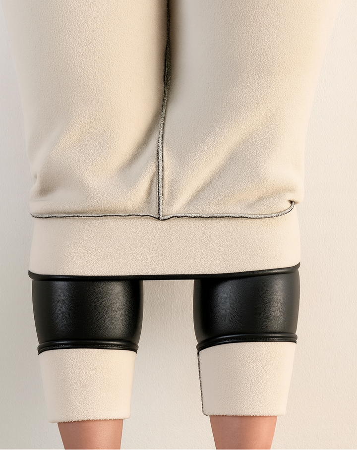 GEFÜTTERTE LEDER LEGGINGS - Georgina