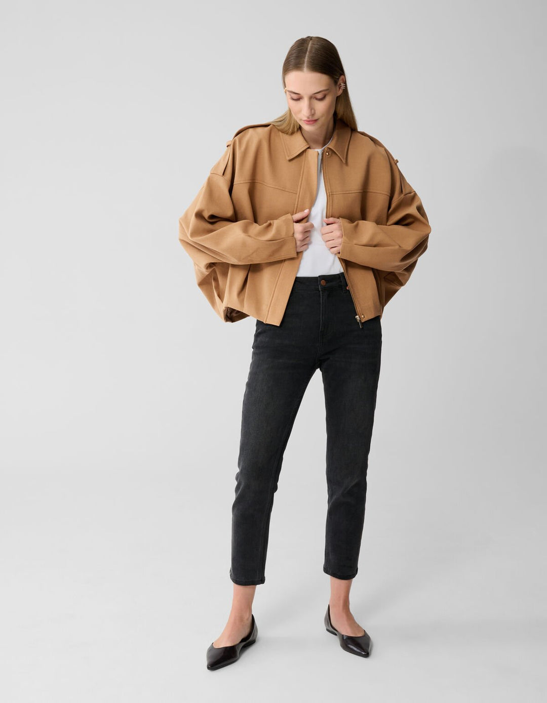 PILOTEN JACKE MIT KRAGEN - Zoana